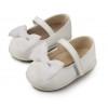 Babywalker Γοβάκι μονή μπαρέτα satin φιόγκος λευκό